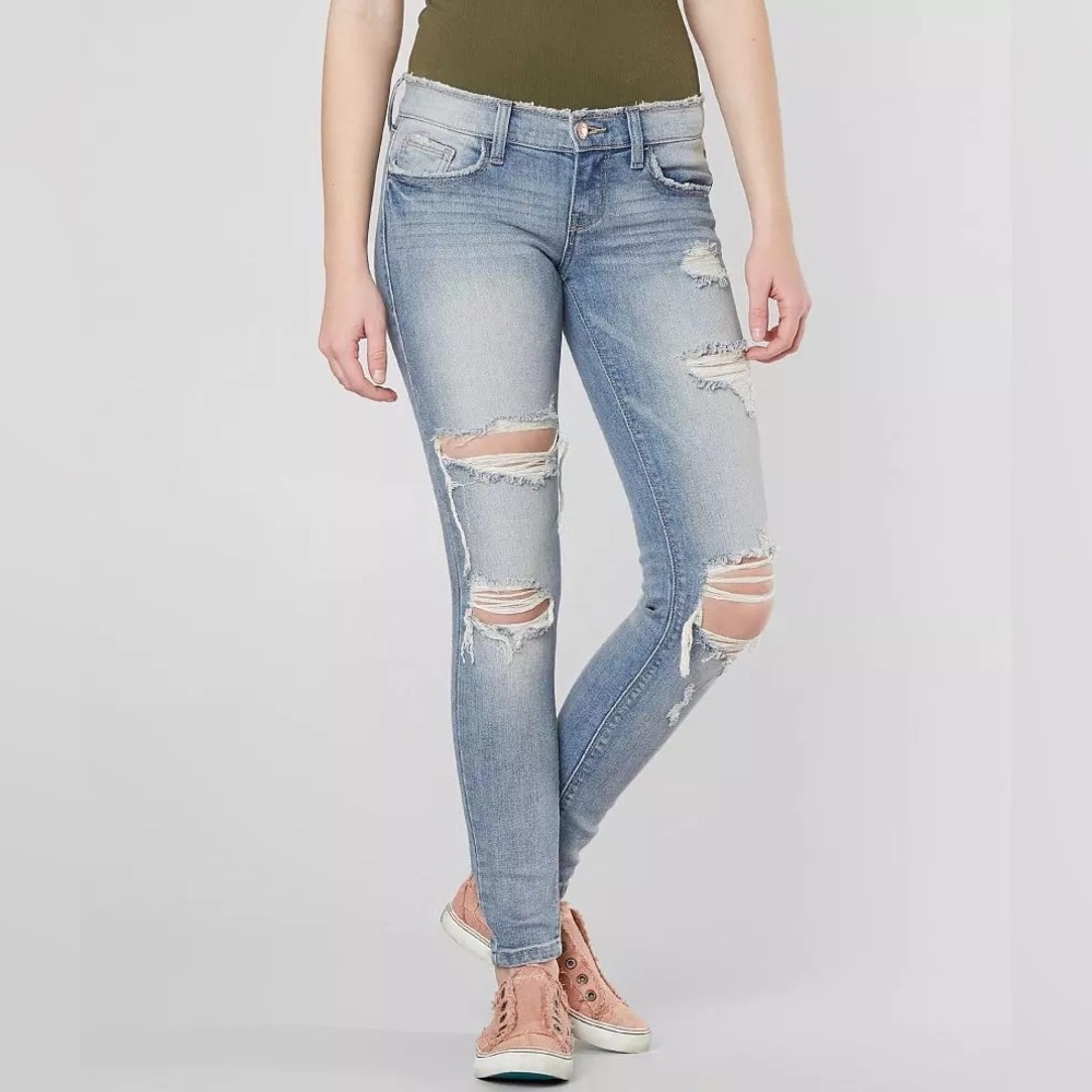 Daytrip Refined Gemini Ankle Skinny Stretch Jean Size 25 low rise Y2K 90s - Picture 8 of 10